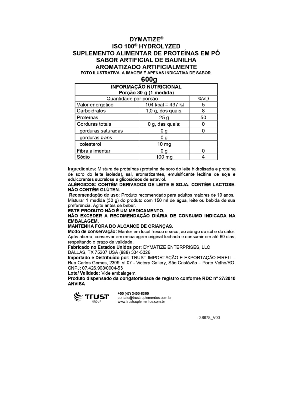 ISO 100 Hydrolyzed 1.4LB