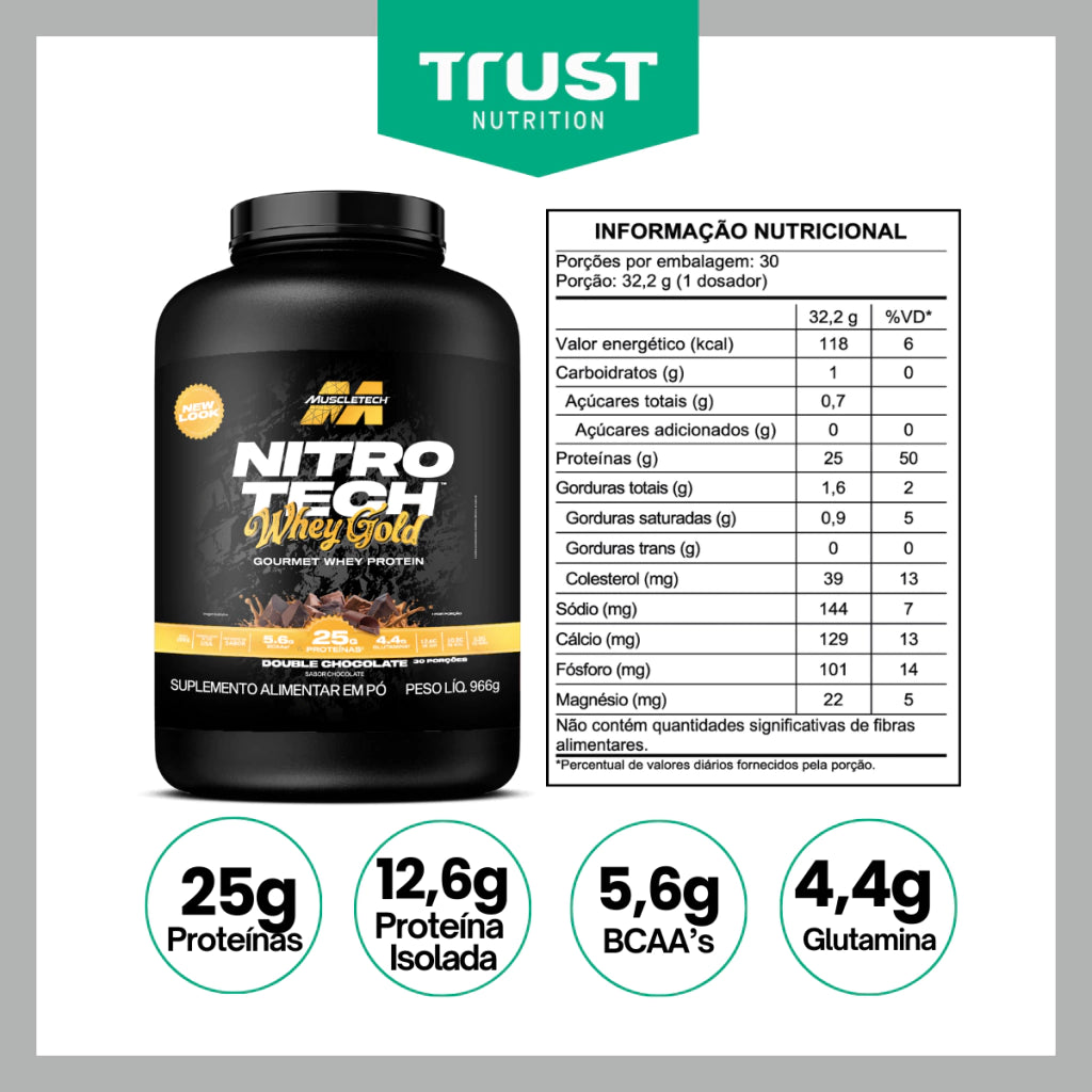 Whey Protein Nitro Tech Gold 2lb