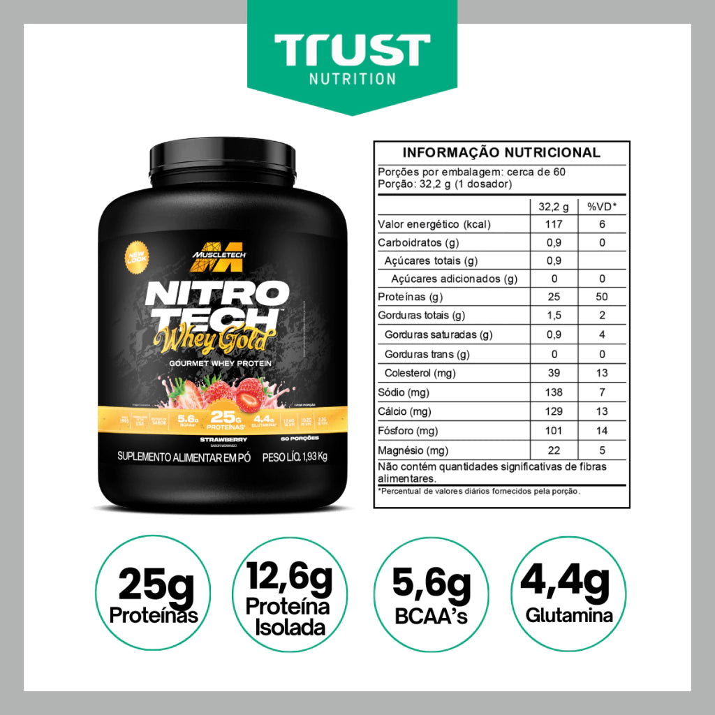 Whey Protein Nitro Tech Gold 4lb