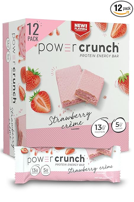Power Crunch Portein Bar 40g Strawberry Crème