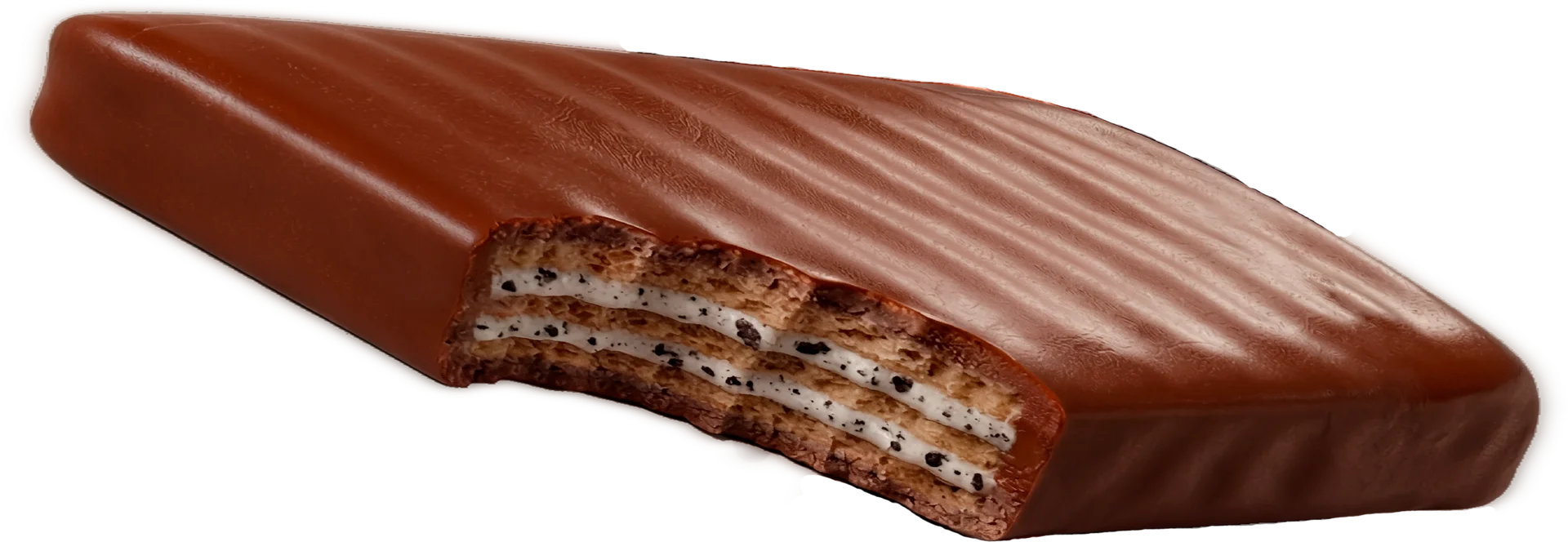 Textura interna da NitroTech Wafer Protein Bar sabor Cookies & Cream