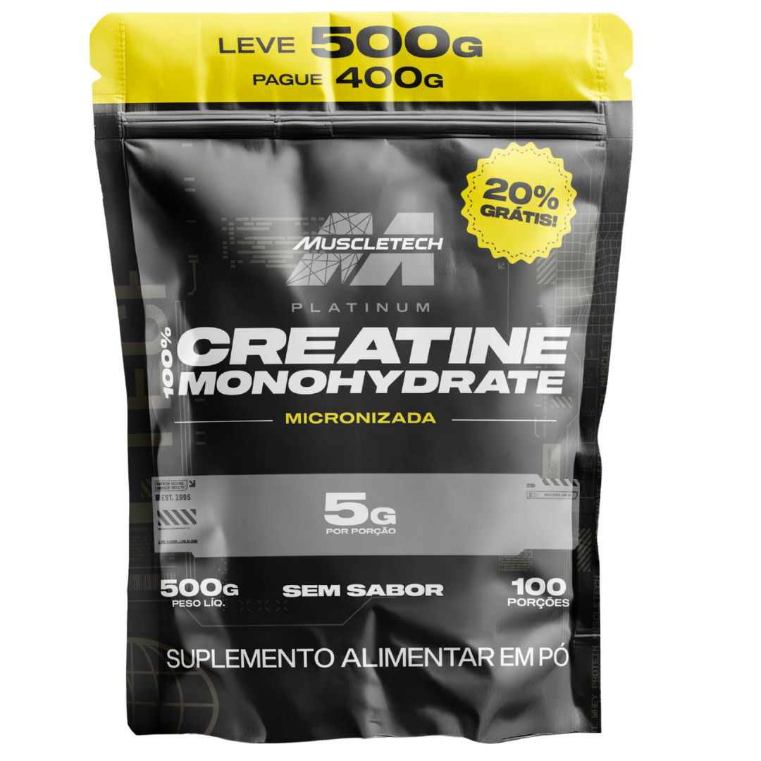 Refil Creatina Platinum 500g MuscleTech