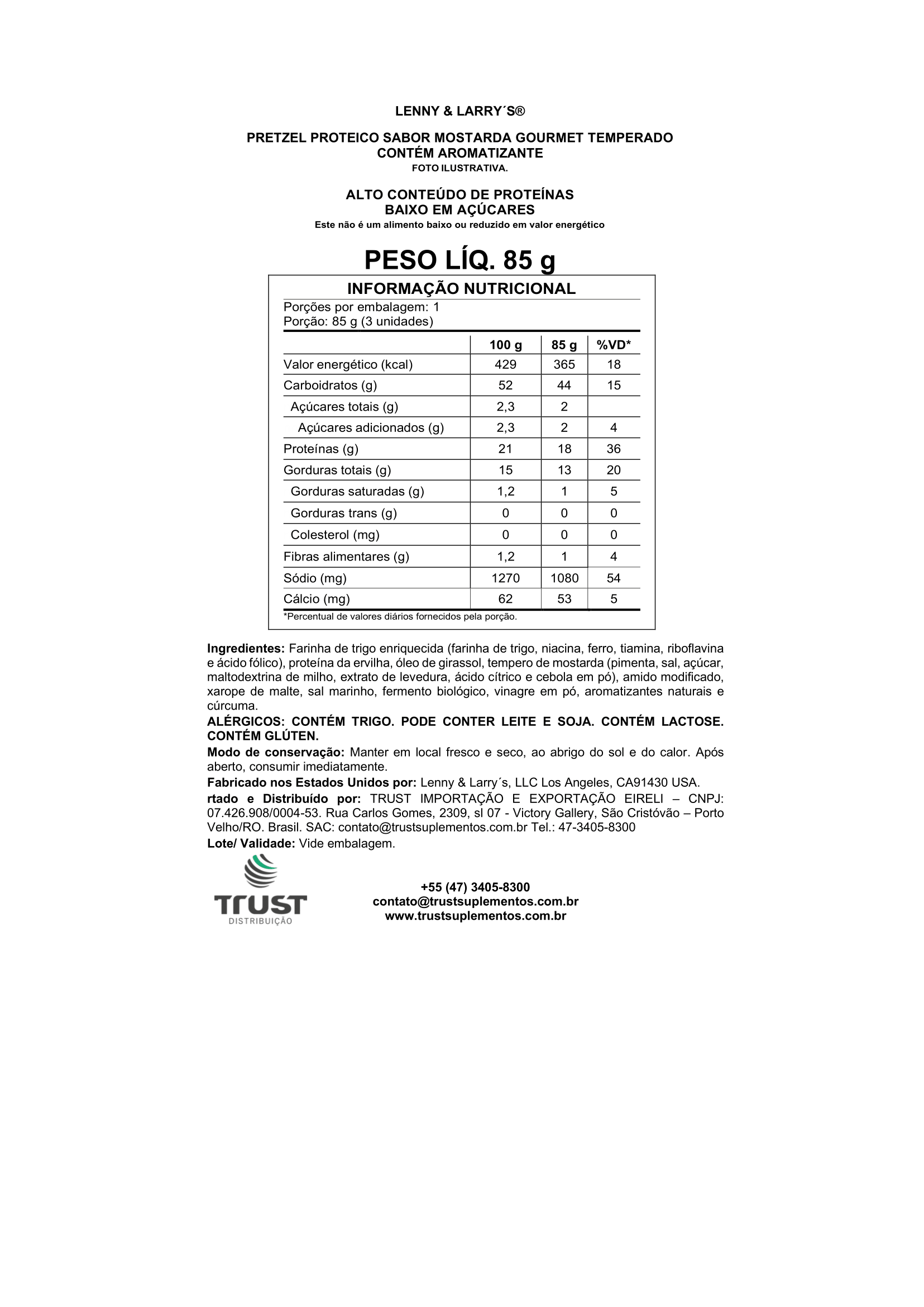 Lenny Larry's Pretzel Boujie Mustard 85g