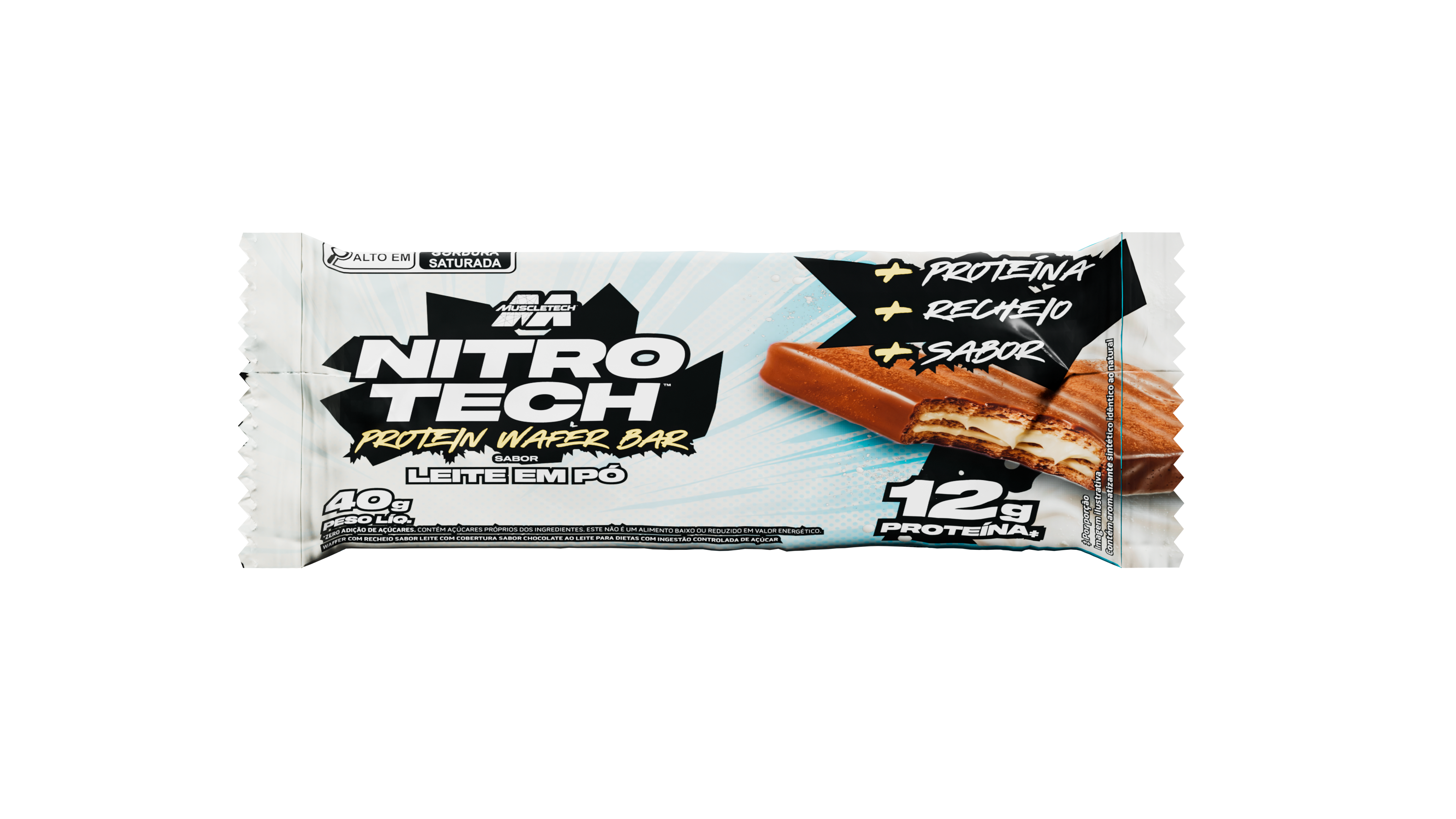 NitroTech Protein Bar Leite em pó 40g