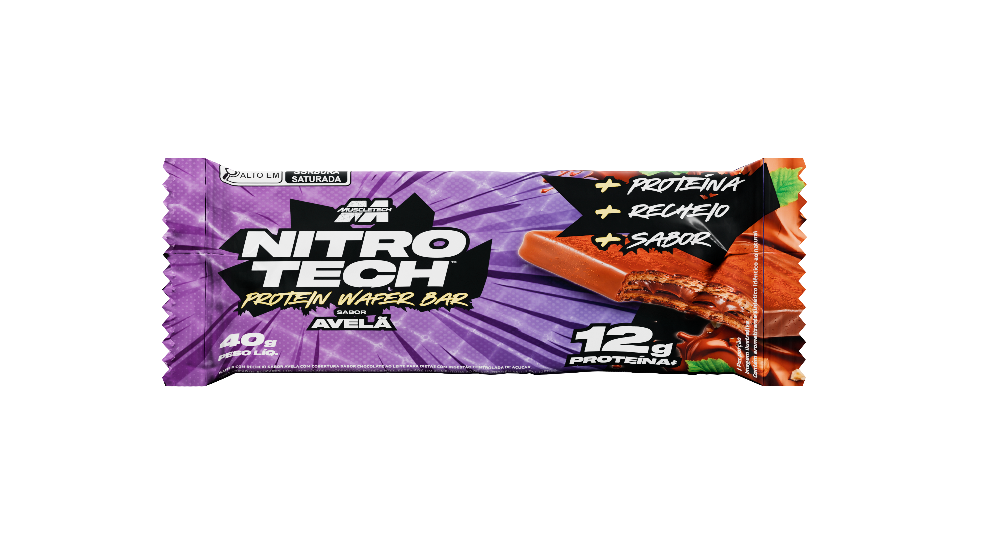 NitroTech Protein Bar Avelã 40g