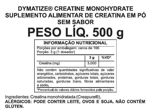 Creatina Creapure Dymatize 500g