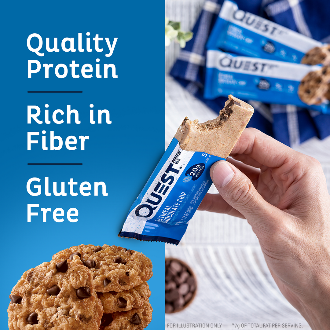 Quest Nutrition Protein Bar Oatmeal Choc chip 60g