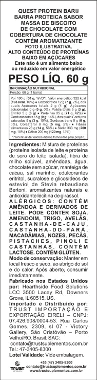 Quest bar Choc Chip Cookie Dought 60g