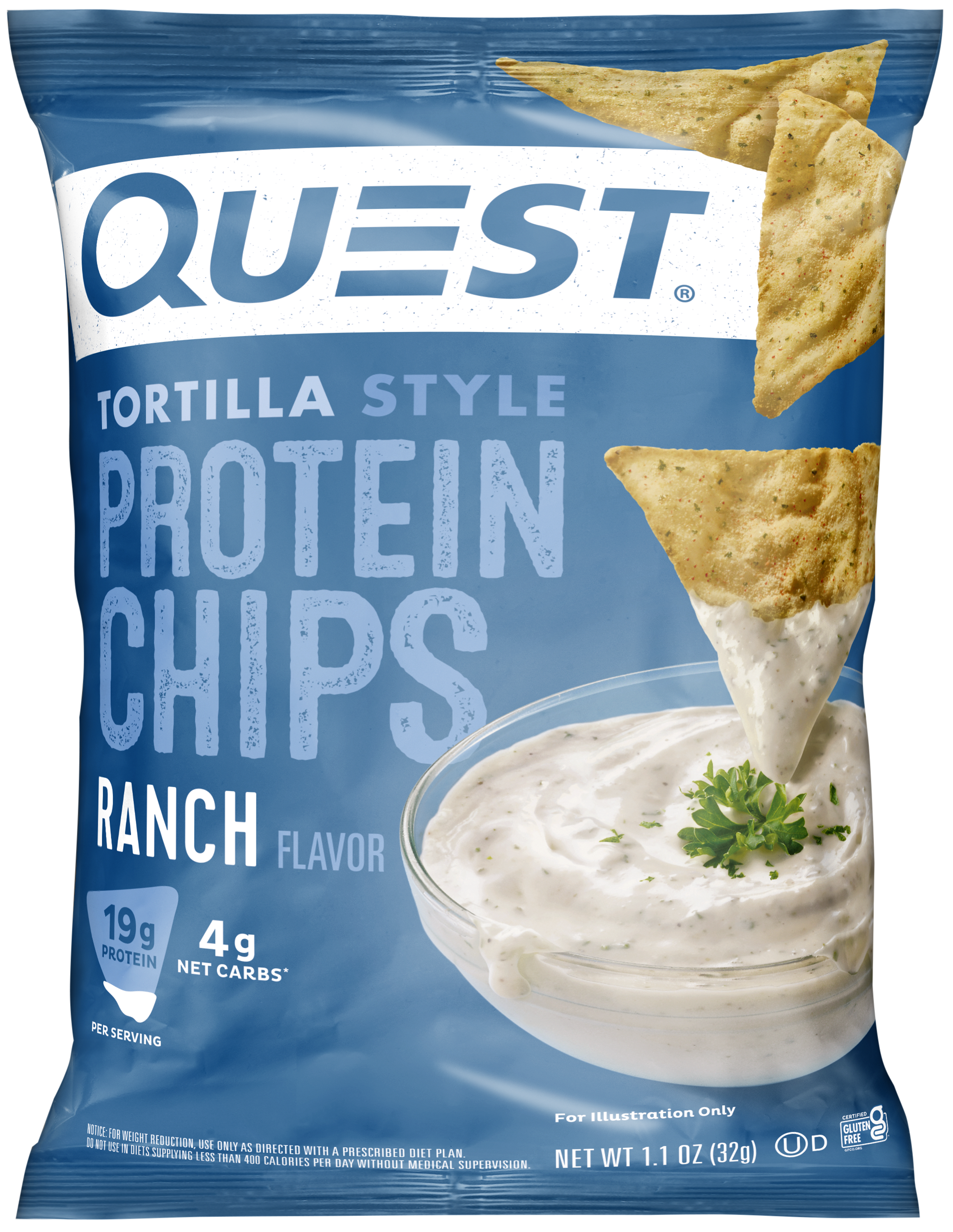 Quest Protein Tortilla Chips Ranch 32g