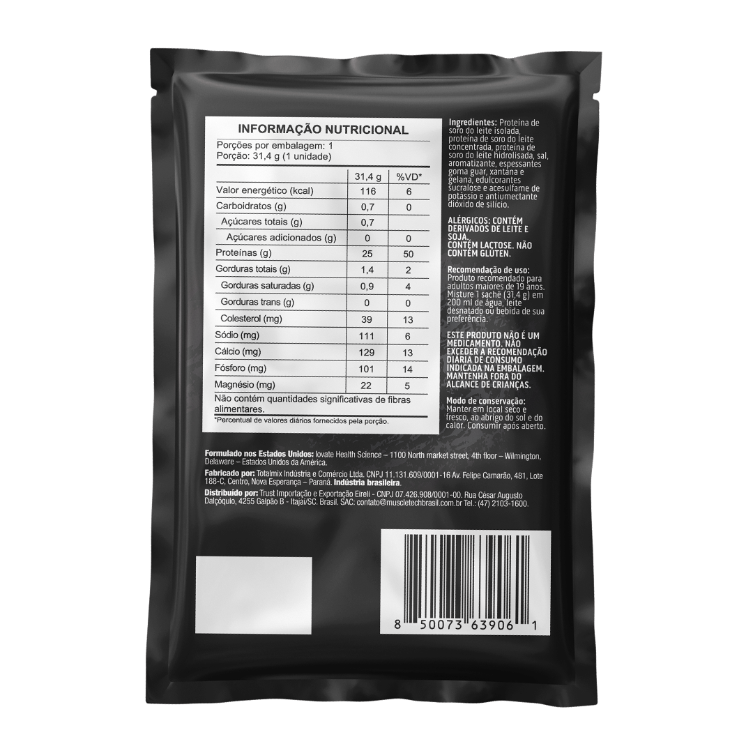 Sachê Muscle Tech Whey Gold Baunilha 32gr