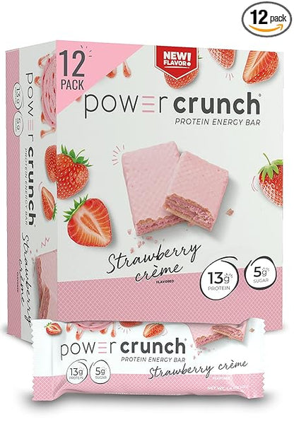 Power Crunch Portein Bar 40g Strawberry Crème