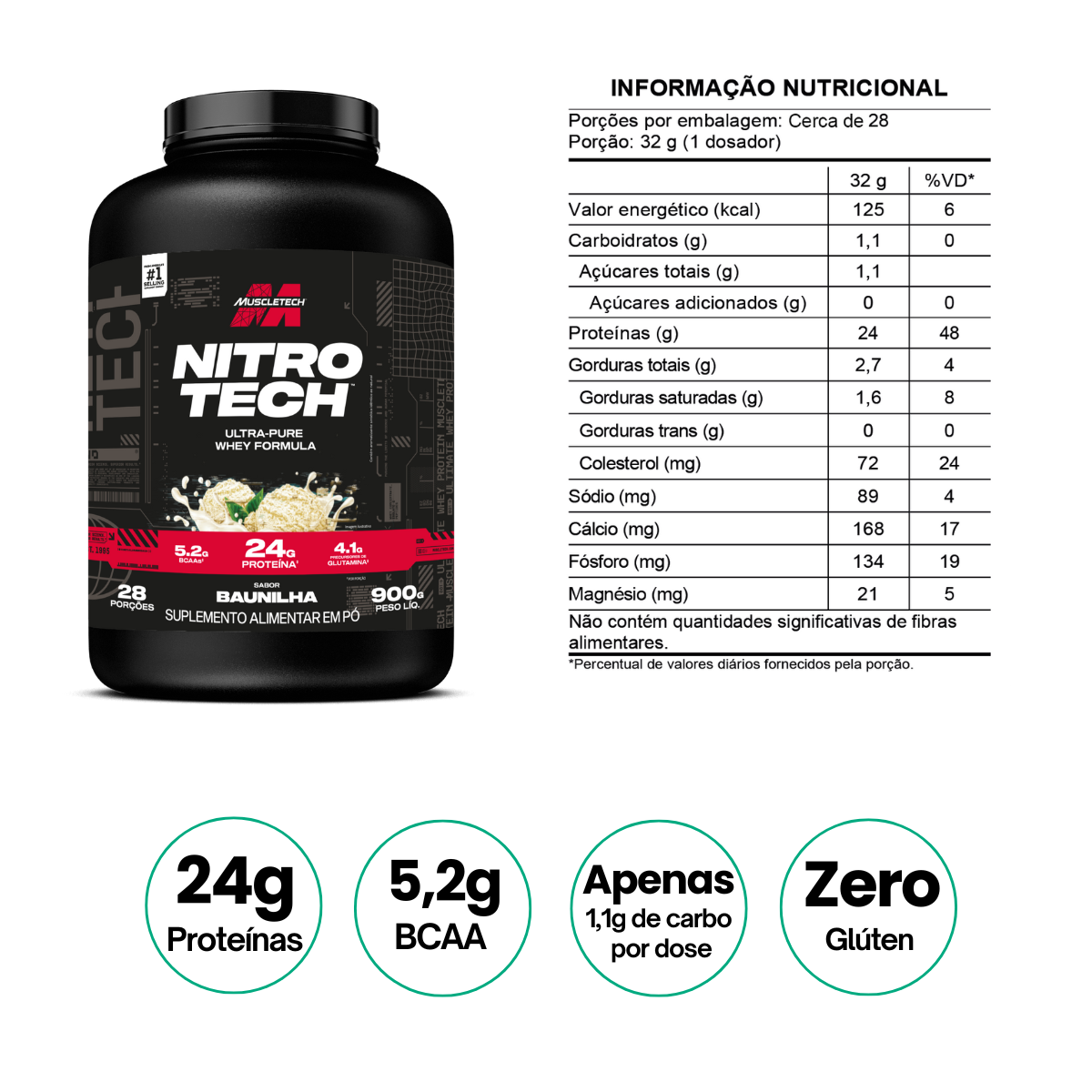 Nitro Tech Whey Ultra Pure 2Lb