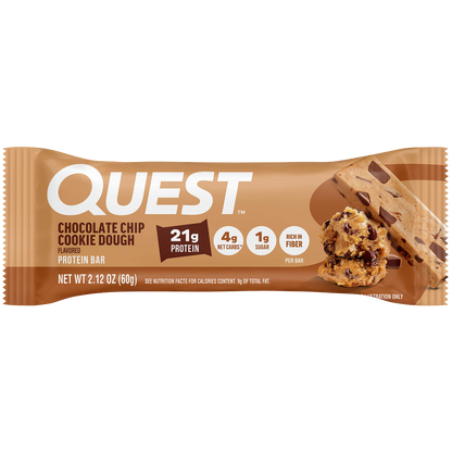Quest protein bar chocolate chip cookie dough 60g