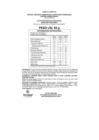 Lenny Larry's Pretzel Every Thing Bagel 85g