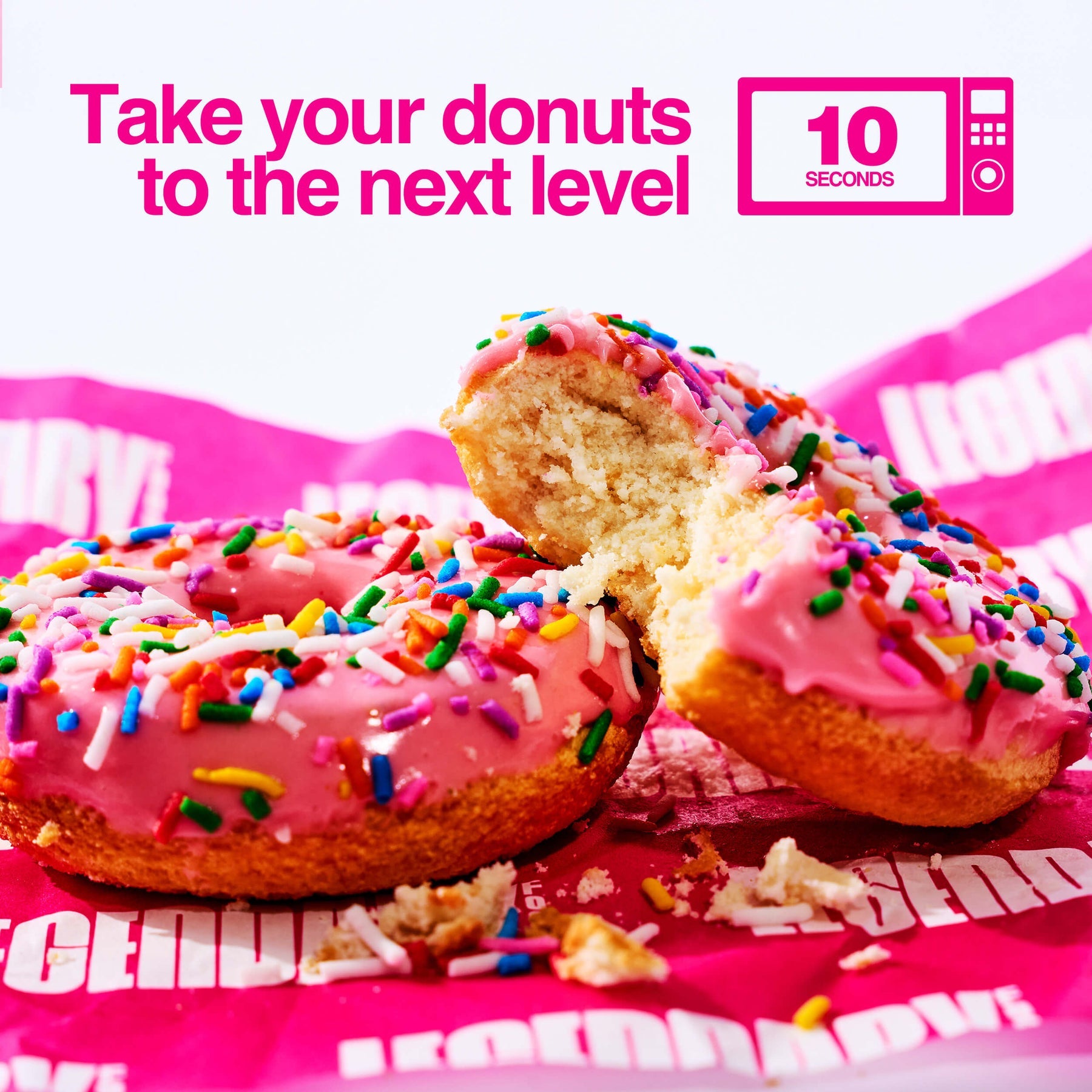 Legendary Foods Protein Donut Pink Sprinkle 62g