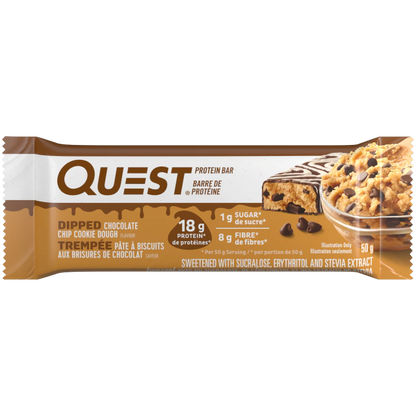 Quest protein bar chocolate chip cookie dough 60g