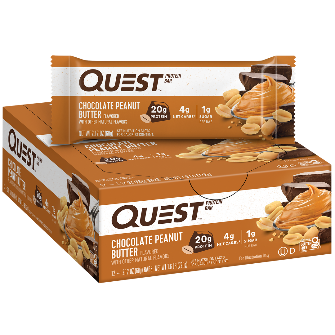 Quest Nutrition Protein Bar Choc Peanut Butter 60g