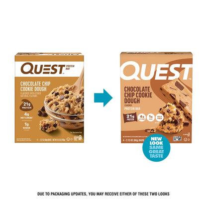 Quest protein bar chocolate chip cookie dough 60g
