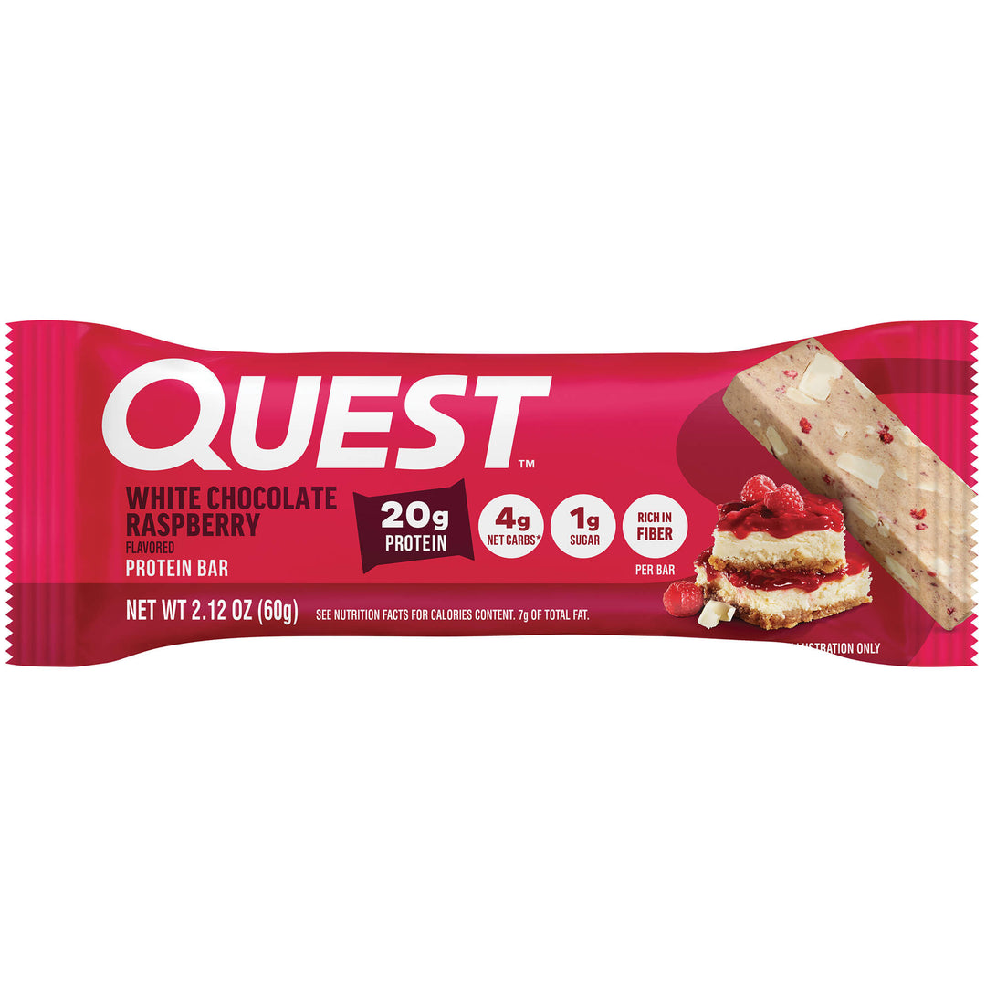 Quest Nutrition Protein Bar White Chocolate Raspberry 60g