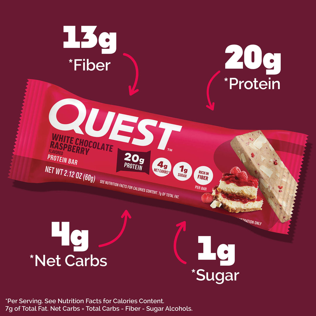 Quest bar White Chocolate Raspeberry 60g