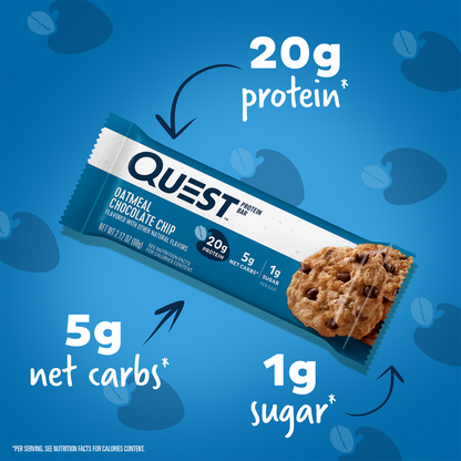 Quest Nutrition Protein Bar Oatmeal Choc chip 60g