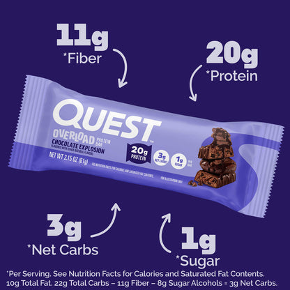 Quest bar Chocolate Explosion Overload 61g