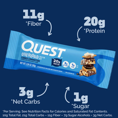 Quest Nutrition Protein Bar Cookie Commotion Overload