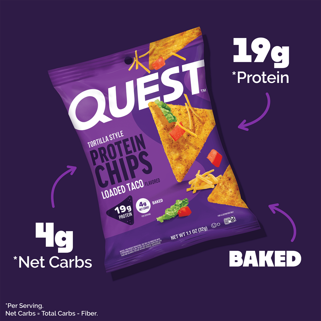 Quest Nutrition Protein Tortilla Chips Loaded Taco 32g